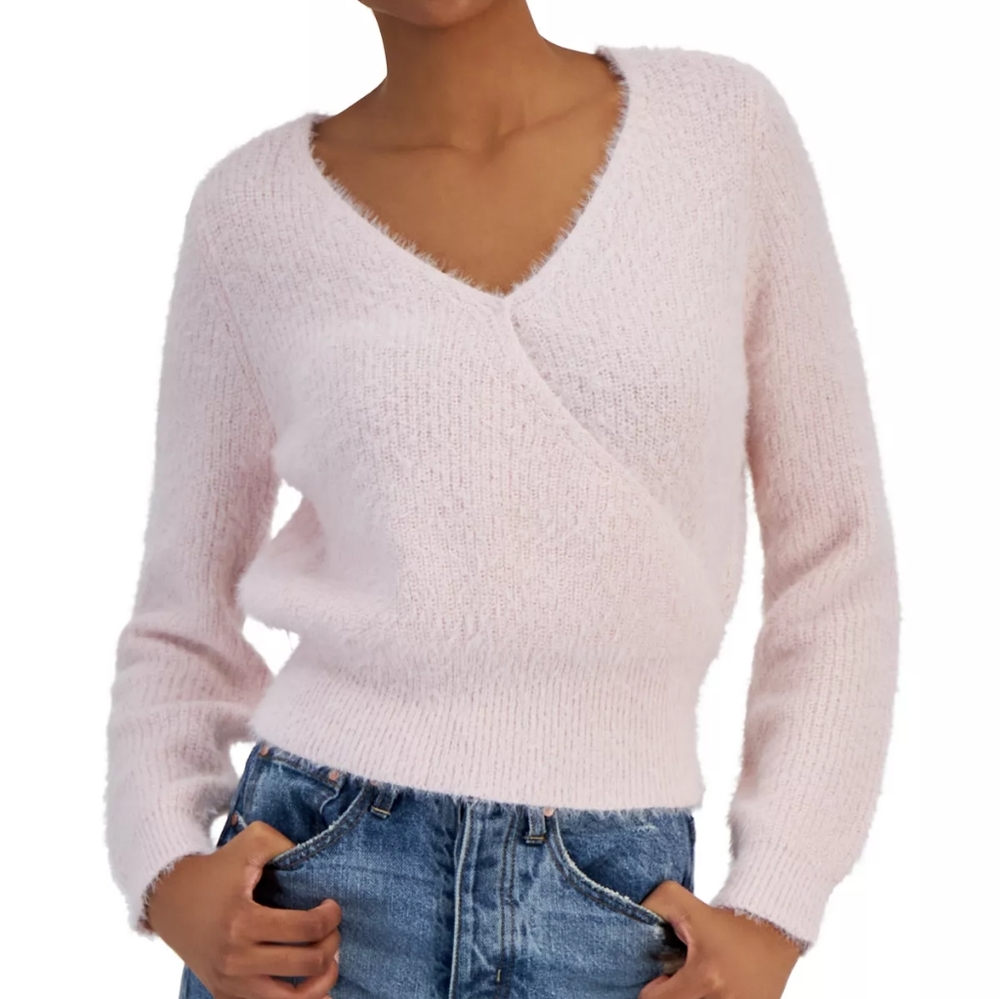 Macys Surplice-Neck Long-Sleeve Sweater